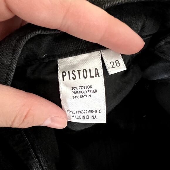Pistola Washed Black Straight Leg Jeans - Picture 7 of 8